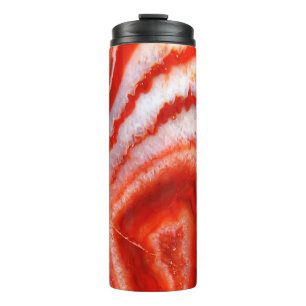 Bouteilles Isothermes Agate Orange Sanguine.
