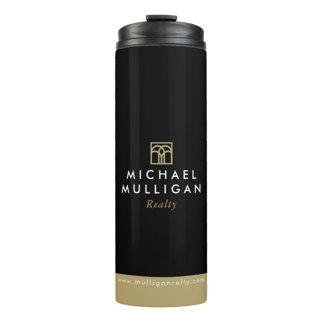 Bouteilles Isothermes Agent immobilier Tumbler - Logo personnalisé Idées (Devant)