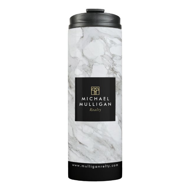 Bouteilles Isothermes Agent immobilier Tumbler - Logo personnalisé Idées (Devant)