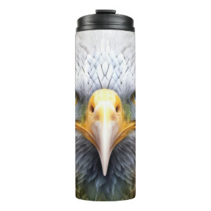 Bouteilles Isothermes Aigle Portrait animal Nature Peinture faunique