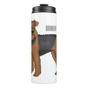 Bouteilles Isothermes Airedale terrier dog cartoon