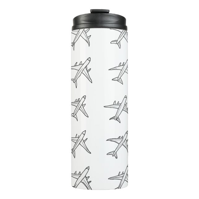 Bouteilles Isothermes Airplane Pattern Tumblers (Devant)