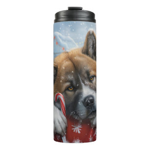 Bouteilles Isothermes Akita Chien Festive de Noël