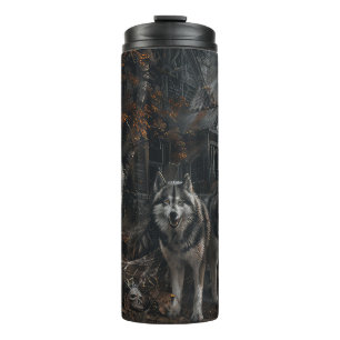 Bouteilles Isothermes Alaskan Malamute Halloween Night Doggy Délice