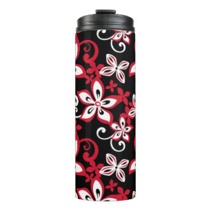 BOUTEILLES ISOTHERMES ALOHA HAWAII (NOIR/ROUGE) THERMIQUE TUMBLER