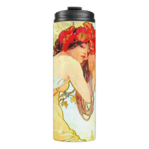 Bouteilles Isothermes Alphonse Mucha Art Nouveau Été