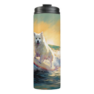 Bouteilles Isothermes American Eskimo Beach Surf Peinture
