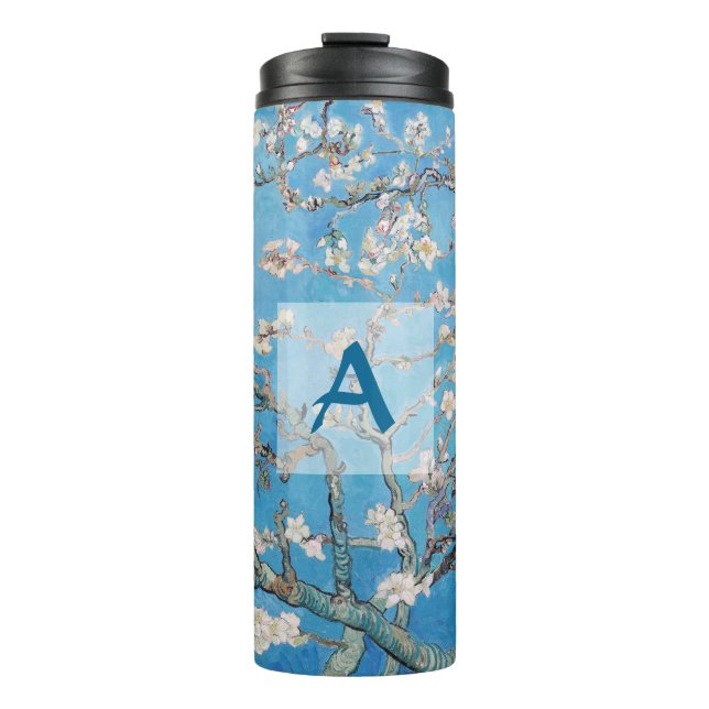Bouteilles Isothermes Ammond Blossoms Blue Vincent van Gogh Art Monogram (Devant)