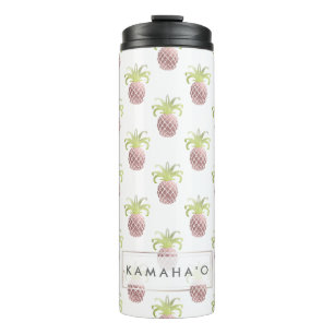 Bouteilles Isothermes Ananas roses d'or de Faux de PixDezines