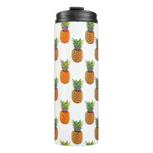 Bouteilles Isothermes Ananas sur fond blanc