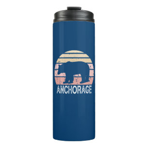 Bouteilles Isothermes Anchorage Alaska Retro Bear