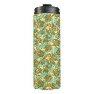 Bouteilles Isothermes Ancre et coquilles dans le motif vintage de style