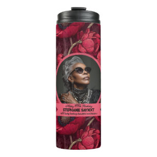 Bouteilles Isothermes Anémones Fleur Femme Anniversaire Moderne