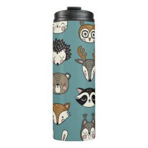 Bouteilles Isothermes Animaux de bois mignons Motif Vintage