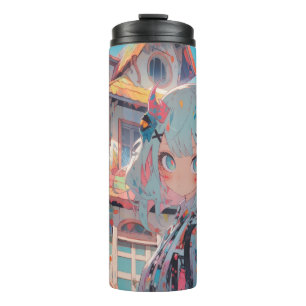 Bouteilles Isothermes Anime Manga Haunted Girl Inspiré Tumbler