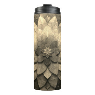 Bouteilles Isothermes Antique Golden Mandala Art Fleur texturée