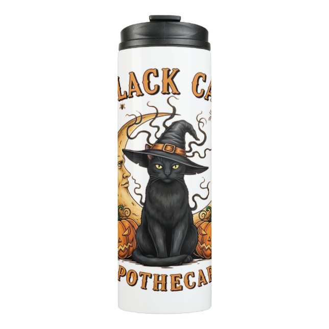 Bouteilles Isothermes Apothecaire de chat noir - Lune de cuisine d'Hallo (Devant)