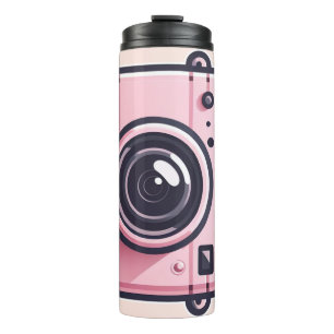 Bouteilles Isothermes Appareil photo tendance rose pour séance de prise 