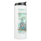 Aquarelle bleu tropical