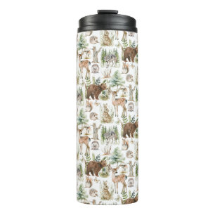 Bouteilles Isothermes Aquarelle Cute Forest Animaux