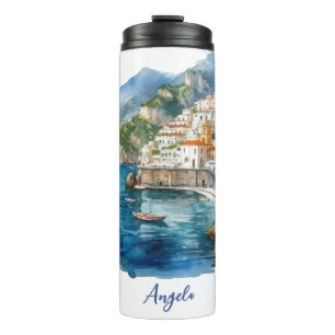 Bouteilles Isothermes Aquarelle de la côte d'Amalfi