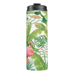 Bouteilles Isothermes Aquarelle dessinée à la main sans couture motif av