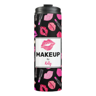 Bouteilles Isothermes Aquarelle Lipstick maquillage Artiste Personnalisé