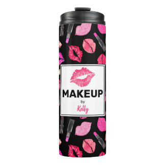 Bouteilles Isothermes Aquarelle Lipstick maquillage Artiste Personnalisé