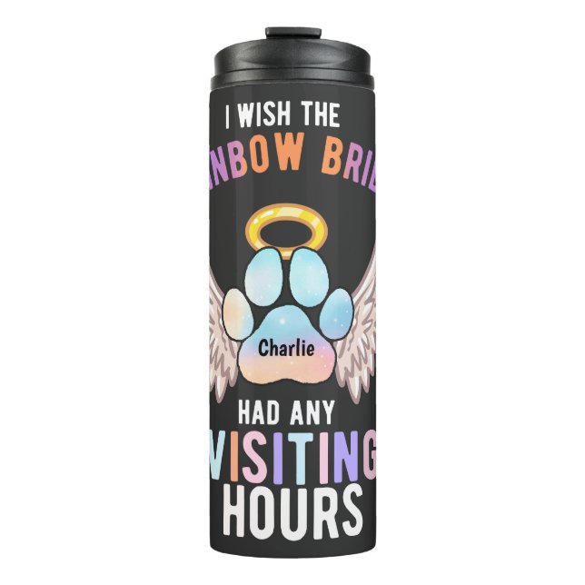 Bouteilles Isothermes Aquarelle mignonne animal de compagnie Paw Chien C (Devant)