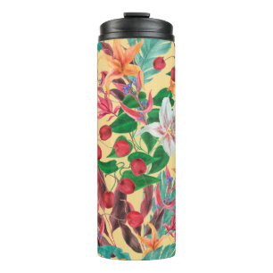 Bouteilles Isothermes Aquarelle peinture en continu motif avec belle