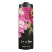 Aquarelle rose et blanc Peony Mariage floral