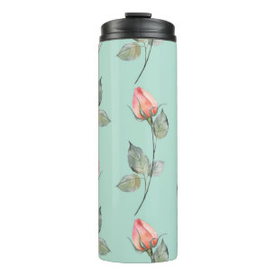 Bouteilles Isothermes Aquarelle Roses : Ressort Floral sans joint