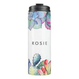 Bouteilles Isothermes Aquarelle succulente de cactus