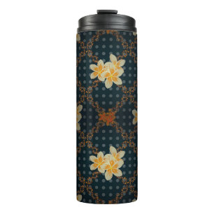 Bouteilles Isothermes Arabesque. Vintage floral en crépis abstrait sans