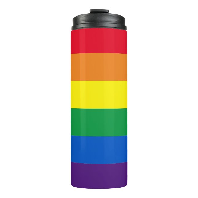 Bouteilles Isothermes Arc-en-ciel couleurs Lgbt drapeau gay (Devant)