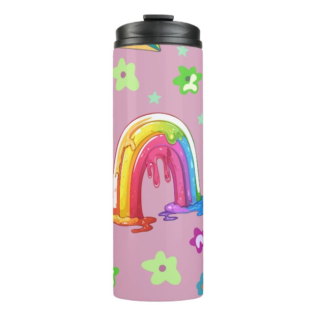 Bouteilles Isothermes Arc-en-ciel, pierres précieuses et sans fil (Devant)