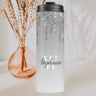 Bouteilles Isothermes Argent Faux Parties scintillant goutte à goutte Om