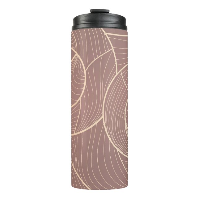 Bouteilles Isothermes Arrière - plan Motif Luxury Gold Lines (Devant)