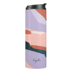 Bouteilles Isothermes Art Abstrait Moderne Coloré Cadeau Personnalisé av