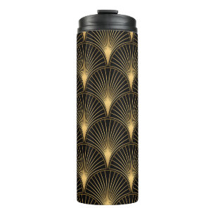 Bouteilles Isothermes Art Déco Or Noir : Luxe incomparable