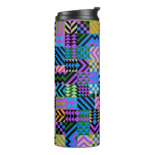Bouteilles Isothermes Art folklorique tribal - Bleu