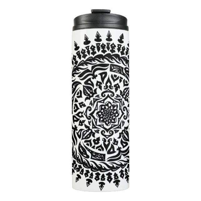 Bouteilles Isothermes Art mandala dessiné à la main tribal (Devant)