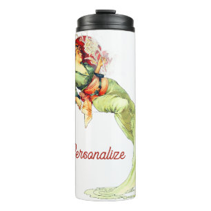 Bouteilles Isothermes Art nouveau Alphonse Mucha Chrysanthème automne