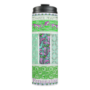 Bouteilles Isothermes Art nouveau perroquet singe jungle tropicale papie