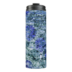 Bouteilles Isothermes Art numérique d'aquarelle bleue arrière - plan abs