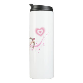 Bouteilles Isothermes Art romantique de la Saint-Valentin avec lueur de