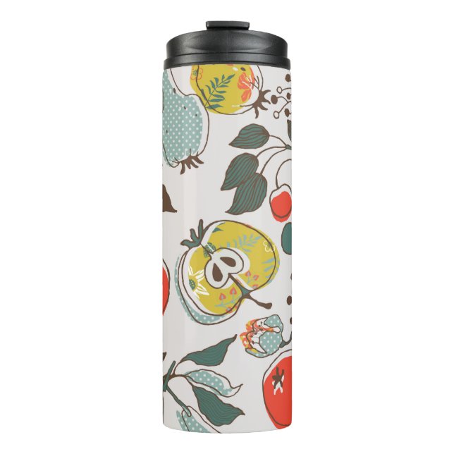 Bouteilles Isothermes assorted fruits. seamless pattern (Devant)