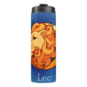 Bouteilles Isothermes Astrologie de Leo rétro Tumbler thermique