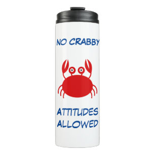 Bouteilles Isothermes Aucune Attitude De Crabby Autorisée Paruline Therm