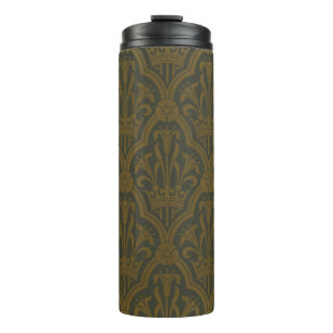 Bouteilles Isothermes Audsley Or Vintage Gold Lily Couronne Vert Damassé